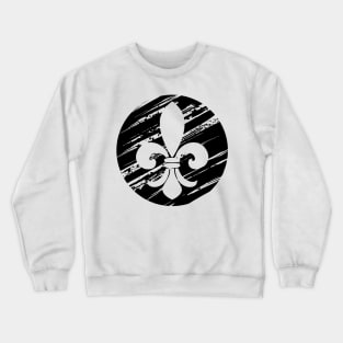 Painted Fleur de lis ( Mardi Gras ) Crewneck Sweatshirt